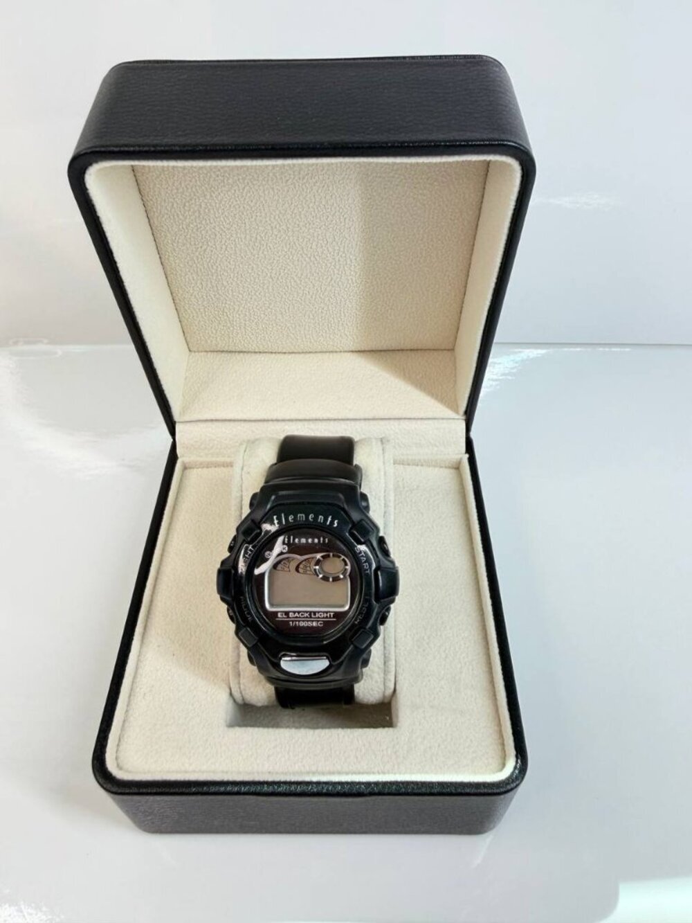 Elements Digital Sport Watch – Black – Quick-Release Strap